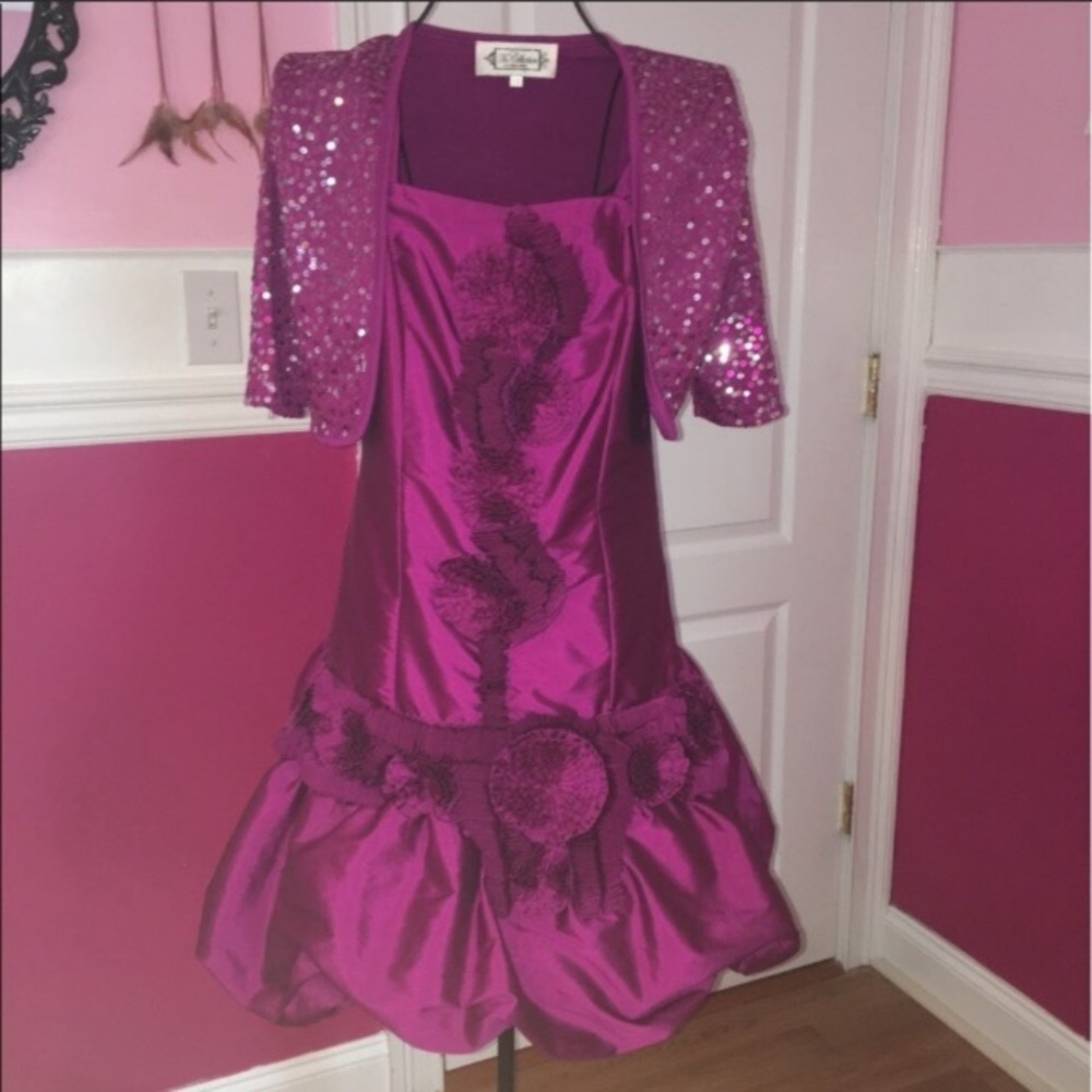 Girls SaraSara Formal Dress with Shaw